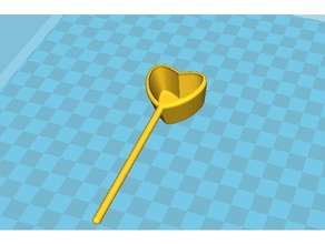 kalp kahve ölçmek şeklinde mutfak ve yemek 3d print model - Mito3D