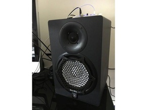 yamaha monitor speaker magnetically attached bass grill gadgets loudspeaker protection 3d print model - Mito3D
