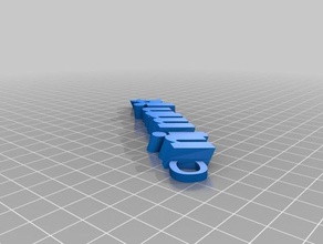 özelleştirilmiş iamburny benim metin - isim Anahtarlık keyfob organizasyon 3d print model - Mito3D