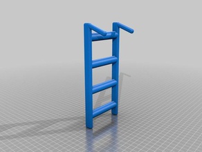 my customized pet ladder ideal birds hamsters etc pets 3d print model - Mito3D