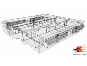 cyberpunk basic Wohnräume Gebäude & Strukturen shadowrun 3d print model - Mito3D