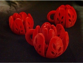 fioritura fiore portachiavi per la matematica arredamento decorazione fidget giocattolo soprammobile knicks 3d print model - Mito3D