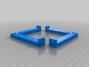 right angle box enclosure filament spool holder tool holders & boxes 3d print model - Mito3D