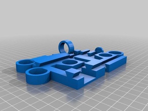 geliştirilmiş üç yönlü halat kilit parçalar ağır iş ip 3d print model - Mito3D