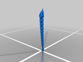 snake keychain animals 3d print model - Mito3D