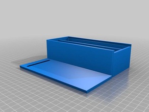 customizer box 80x160x50 2x compartments containers customized 3d print model - Mito3D