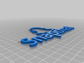 snapchat logo texte L'impression 3d 3d print model - Mito3D