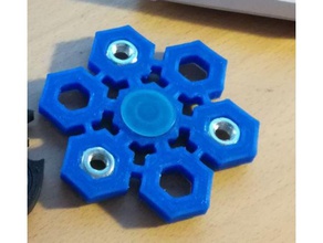 spinner 13mm porcas de 22mm rolamento mecânico brinquedos fidget giratório 3d print model - Mito3D