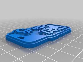 Disko Anahtarlık özelleştirilmiş 3d print model - Mito3D