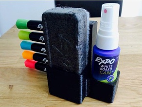 expo marcadores de borracha cleaner spray titular organização 3d print model - Mito3D