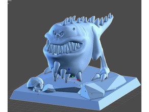 monstre de manger des os les créatures 3d print model - Mito3D