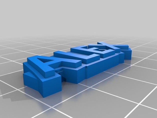 alex chaveiros personalizado 3D print model - Mito3D