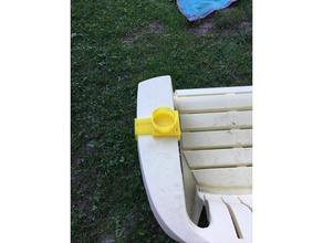 adirondack chair clip-on cupholder outdoor & garden 3d print model - Mito3D