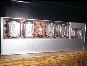 pvelectronicscoreino unido frank 3 nixie tubo de la caja del reloj electrónica 3d print model - Mito3D