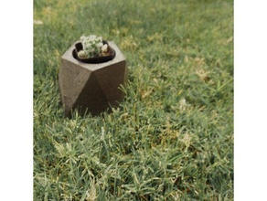 stampo in cemento fioriera all'aperto e giardino arizona asu cactus di concreto ingegneria giardinaggio misurare malta la pianta fioriere 3d print model - Mito3D