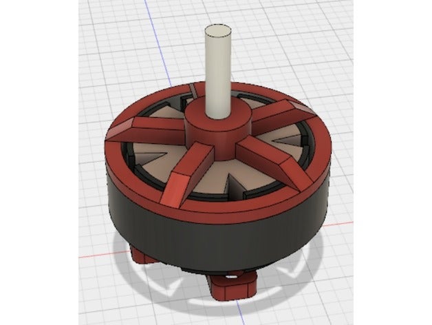 racerstar br1103 8000kv motor brushless fins de projeto eletrônica 3D print model - Mito3D