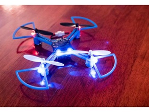 mikro quadcopter vücut 3d baskı hubsan x4 çerçeve 3d print model - Mito3D