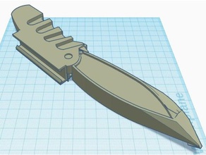 montiert Messer ii 3d-drucken 3d print model - Mito3D