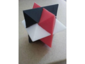 12 pontos de quebra-cabeça personalizável quebra-cabeças dodecaedro ponto sólida 3d print model - Mito3D