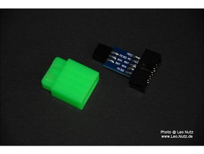 usbasp-isp 10 6 pin adaptador de caso la electrónica el convertidor isp usbasp 3d print model - Mito3D