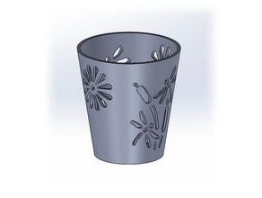 vaso para vela ambiente Dekor 3d print model - Mito3D