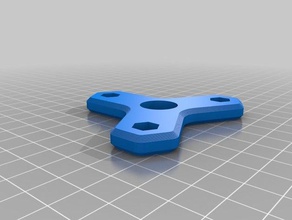 my customized hex spanner wrench fidget spinner - customisable hand tools 3d print model - Mito3D