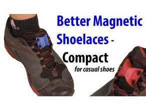 better magnetic shoelaces - compact casual accessories 3d print model - Mito3D