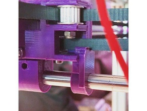 jesc hypercube x-end stop add-on v15 3d printing end printer x 3d print model - Mito3D