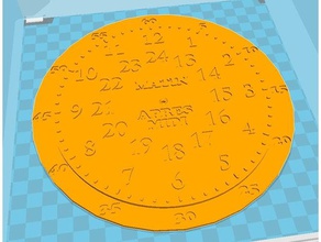 educational clock learning 3d print model - Mito3D
