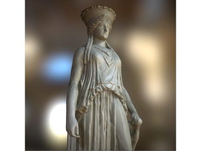 duran kadın tarama ve kopyaları 3dscan 3d baskı 3 Boyutlu Tarama giyim kültürel miras Yunan şapka Roma heykel eş 3d print model - Mito3D