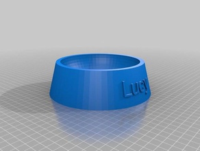 lucy cat-bowl Haustiere kundengebundene 3d print model - Mito3D