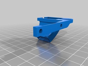blowerduct single 3d printer parts fan duct tevo tarantula 3d print model - Mito3D