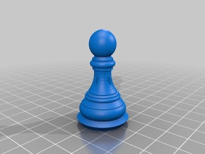 peças de xadrez 3d print model - Mito3D