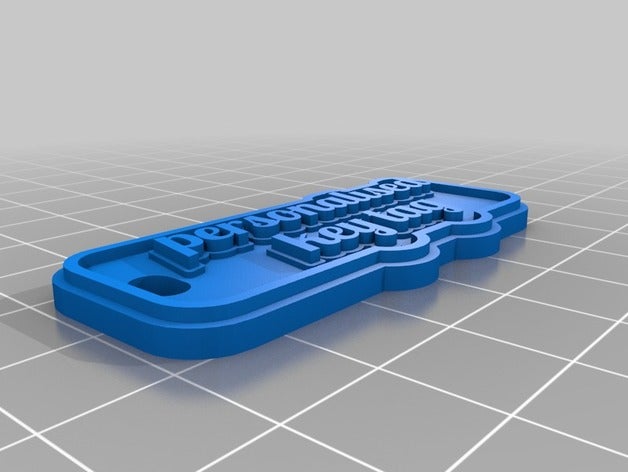 personalizado chaveiros 3D print model - Mito3D