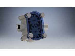 external gear pump diy 3d print model - Mito3D