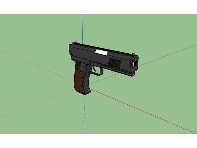 pistolet 3d-drucken glock 19 millitaire 3D print model - Mito3D