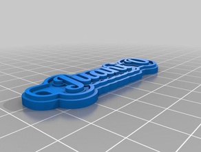 juani paris Schlüsselanhänger kundengebundene 3d print model - Mito3D