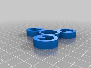 fidget spinners pacman mecânico de brinquedos personalizado 3d print model - Mito3D