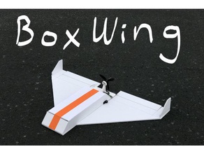 new boxwing rc airplane r c vehicles delta wing flying air plane 3d print model - Mito3D
