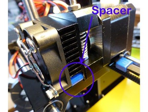 anet a6 a8 estrusore ventola del dissipatore di calore distanziale supporto aggiornamento Stampante 3d parti mod raffreddamento fan per ventole dei il hotend stand la situazione stallo 3d print model - Mito3D