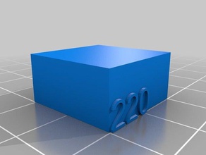 220 L'impression 3d tests personnalisé 3d print model - Mito3D