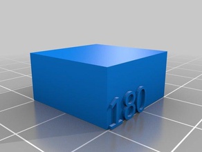 180 3d printing tests customized 3d print model - Mito3D