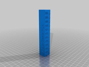 anet a8 - makergeeks pla temp tower 3d printing tests customized 3d print model - Mito3D