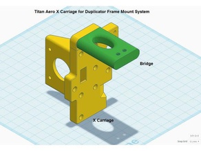 titan aero x carriage duplicator frame mount system 3d printing 3d print model - Mito3D