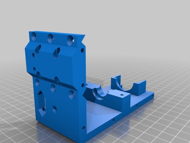 ultra hafif tek fan e3d v6 bowden mount folgertech ft-5 3d yazıcı parçaları hotend e3dv6 monte edin ft5 3D print model - Mito3D