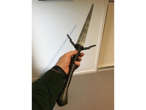 witcher's silver sword props 3d print model - Mito3D