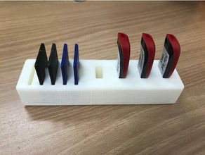 usb sd card organizer tool holders & boxes 3d print model - Mito3D