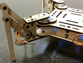 chip-e quadrúpede robótica chiperemix 3d print model - Mito3D