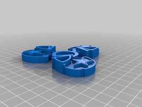 cowboys kask fidget 3d baskı dallas spinner 3d print model - Mito3D