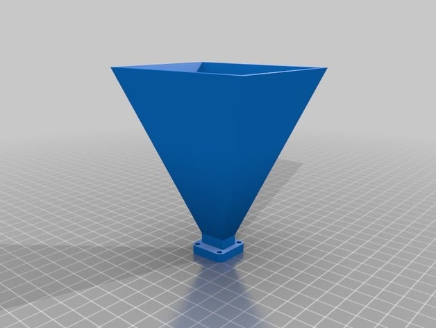mon personnalisés guide d'ondes hornantenna customziable de l'électronique personnalisé 3D print model - Mito3D